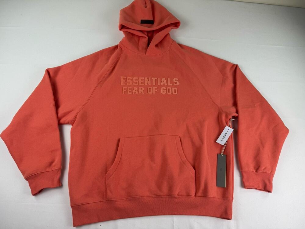 Essentials Fear of God Hoodie XL Coral